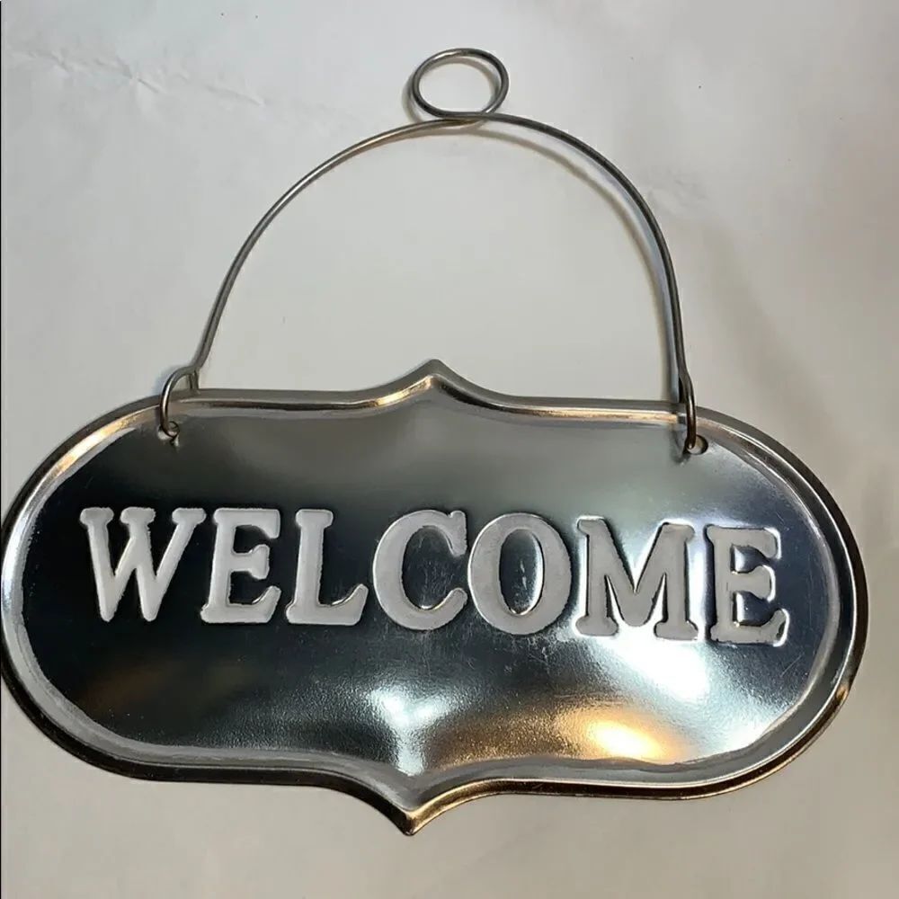 WELCOMEโSmithย And Hawken Garden SignโHeavyโDutyโAluminumโWhiteโLettering
